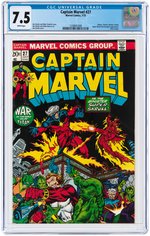 CAPTAIN MARVEL #27 JULY 1973 CGC 7.5 VF-.