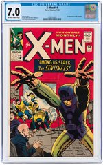 X-MEN #14 NOVEMBER 1965 CGC 7.0 FINE/VF (FIRST SENTINELS).