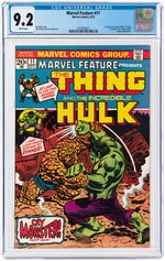 MARVEL FEATURE #11 SEPTEMBER 1973 CGC 9.2 NM- (THING VS. INCREDIBLE HULK).