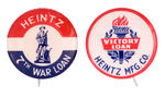 "HEINTZ" COMPANY PAIR OF  WAR LOAN BUTTONS.