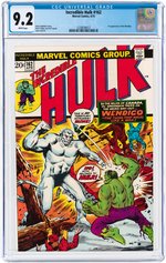 INCREDIBLE HULK #162 APRIL 1973 CGC 9.2 NM- (FIRST WENDIGO).