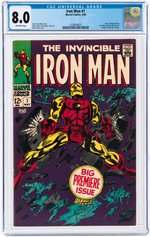 IRON MAN #1 MAY 1968 CGC 8.0 VF.