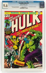 INCREDIBLE HULK #181 NOVEMBER 1974 CGC 9.6 NM+ (FIRST WOLVERINE).