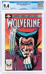 WOLVERINE LIMITED SERIES #1 SEPTEMBER 1982 CGC 9.4 NM.