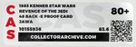 STAR WARS: REVENGE OF THE JEDI - JAWA PROOF CARD CAS 80+.