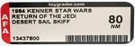 STAR WARS: RETURN OF THE JEDI - DESERT SAIL SKIFF AFA 80 NM.