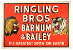 "RINGLING BROS. - BARNUM & BAILEY CIRCUS" POSTER PAIR.