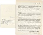 KENNEDY ASSASSINATION LEE HARVEY OSWALD COLLECTION INCLUDING MEMORIAL NOTE & MARGUERITE OSWALD NOTE.