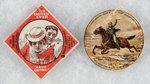 CONEY ISLAND STRING TAGS FOR "THOMPSON SCENIC RAILWAY" AND THE HIT OF THE PAN-AM 1901 EXPO.