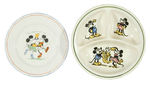 RARE EARLY BABY'S BOWL BY KRUEGER AND PLATE BY PARAGON FROM HAKE COLLECTION.