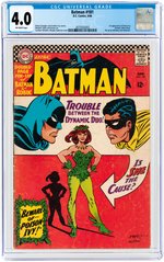 BATMAN #181 JUNE 1966 CGC 4.0 VG (FIRST POISON IVY).