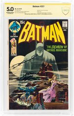 BATMAN #227 DECEMBER 1970 CBCS VERIFIED SIGNATURE 5.0 VG/FINE.