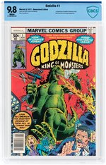 GODZILLA #1 AUGUST 1977 CBCS 9.8 NM/MINT (NEWSSTAND EDITION).