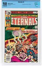 ETERNALS #2 AUGUST 1976 CBCS 9.8 NM/MINT (FIRST AJAK & CELESTIALS).