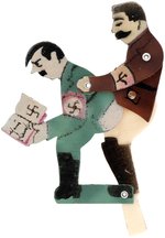 STALIN/HITLER WWII CELLULOID MECHANICAL TOY C. 1943.