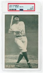 1927 EXHIBITS BABE RUTH (HOF) PSA 3 VG (MK).