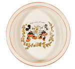 MICKEY, MINNIE AND DONALD BABY'S ENGLISH BOWL BY WADEHEATH FROM HAKE COLLECTION.