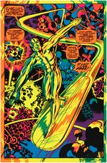 MARVEL THIRD EYE HIGH GRADE SILVER SURFER BLACKLIGHT POSTER.