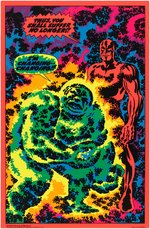 MARVEL THIRD EYE HIGH GRADE SILVER SURFER BLACKLIGHT POSTER.