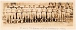 1927 PHILADELPHIA ROYAL GIANTS ORIGINAL TEAM PANORAMIC PHOTOGRAPH WITH HOF'ERS WILLIE FOSTER, TURKEY STEARNES AND BULLET ROGAN.