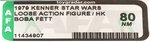 STAR WARS - LOOSE ACTION FIGURE/HK BOBA FETT AFA 80 NM.