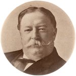 TAFT UNUSUAL AND RARE PORTRAIT POCKET MIRROR.