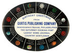 "BIRTHDAY GREETINGS" MIRROR FROM "CURTIS PUBLISHING CO."