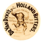 "DR. VAN DYKE'S HOLLAND BITTERS" RARE SMALL MIRROR.