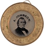 LINCOLN & JOHNSON 1864 BACK-TO-BACK FERROTYPE JUGATE DeWITT 1864-96.