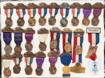 EISENHOWER COLLECTION OF 25 BADGES FROM THE 1952 REPUBLICAN NATIONAL CONVENTION.