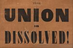 CHARLESTON MERCURY EXTRA "THE UNION IS DISSOLVED!" ICONIC 1860 CIVIL WAR BROADSIDE.