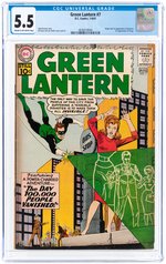 GREEN LANTERN #7 JULY-AUGUST 1961 CGC 5.5 VG/FINE (FIRST SINESTRO).