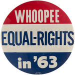 SCARCE BUTTON FOR 100TH ANNIVERSARY OF EMANCIPATION FROM 1963 CIVIL RIGHTS MARCH ON WASHINGTON.