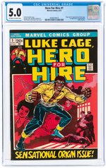 HERO FOR HIRE #1 JUNE 1972 CGC 5.0 VG/FINE (FIRST LUKE CAGE & DIAMONDBACK).