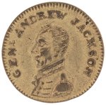JACKSON "THE NATIONS PRIDE" 1824 CAMPAIGN TOKEN DeWITT 1824-5.