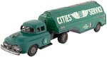 LINEMAR CITIES SERVICE FRICTION TIN TRUCK AND GAS TANKER.