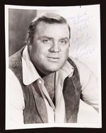 DAN BLOCKER/BONANZA SIGNED PHOTO WITH NBC STATIONERY.