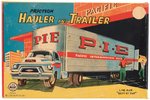 LINEMAR P.I.E. FRICTION TIN TRUCK AND TRAILER IN BOX.