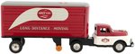 GREY VAN LINES JAPAN FRICTION TIN TRUCK AND TRAILER IN BOX.