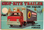 SHOP-RITE SUPER MARKETS JAPAN FRICTION TIN TRUCK AND TRAILER IN BOX.