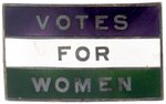 "VOTES FOR WOMEN" SUFFRAGE ENAMEL LAPEL BADGE.