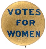 "VOTES FOR WOMEN" SUFFRAGE DIMINUTIVE SLOGAN BUTTON.