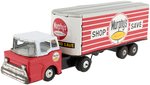 MURPHY'S VARIETY STORE JAPAN FRICTION TIN TRUCK AND TRAILER IN BOX.