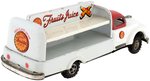 FRUITS JUICE DELIVERY TRUCK JAPAN FRICTION TIN TRUCK IN BOX.