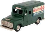 DODGE PARCEL DELIVERY TRUCK JAPAN FRICTION TIN TRUCK PAIR IN BOXES.