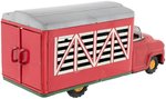 LIVESTOCK VAN TRUCK JAPAN FRICTION TIN TRUCK IN BOX.