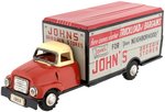 JOHN'S BARGAIN STORES VAN TRUCK JAPAN FRICTION TIN TRUCK.