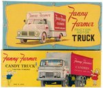 FANNY FARMER CANDY JAPAN FRICTION TIN TRUCK PAIR IN BOXES.