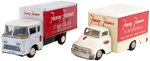 FANNY FARMER CANDY JAPAN FRICTION TIN TRUCK PAIR IN BOXES.