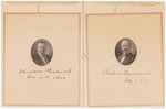ROOSEVELT & FAIRBANKS SIGNED & DATED PORTRAIT ETCHINGS.